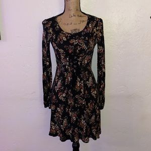 Floral longsleeve dress size xsmall